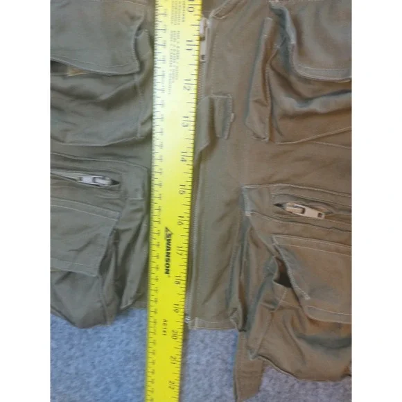 Safari Club Mens XL Khaki Cotton Fishing Utility Vest Multi Pocket Photography - Picture 8 of 14